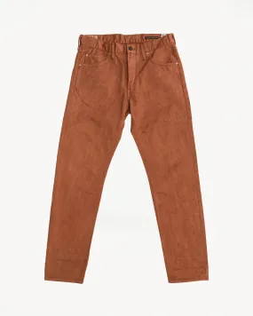 1852S - "Amami Dorozome" Relaxed Tapered Mud Dyed Eastern Jeans - Brown