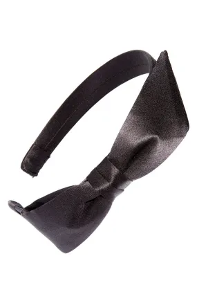 1" Bermuda Bow Headband - Silk Charmeuse