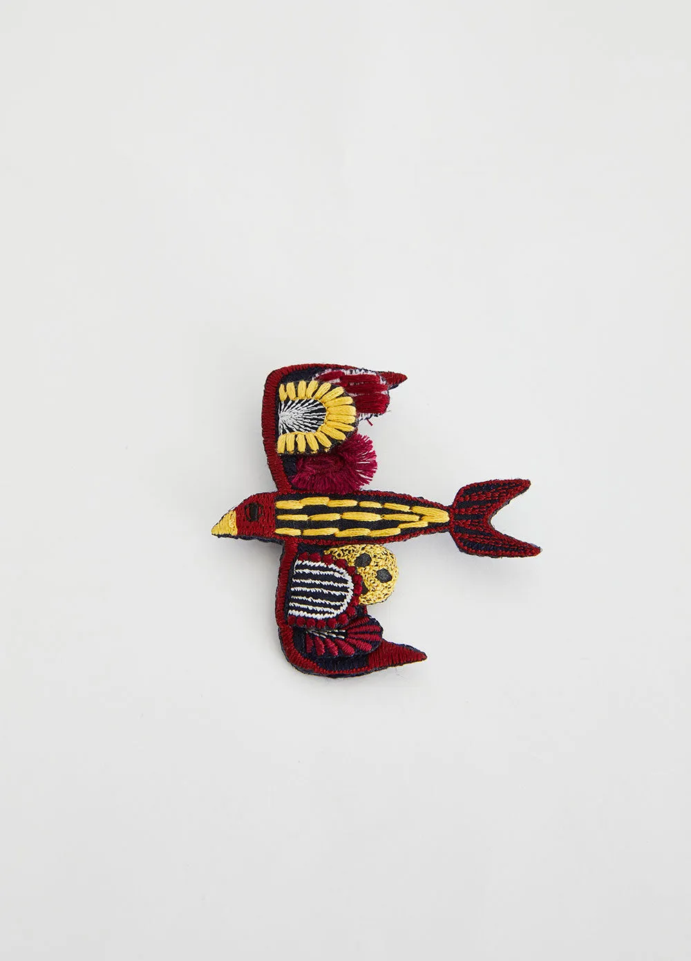 3D Swallow Embroidered Pin