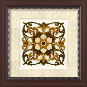 3D Wooden Floral Wall Hanging 8x8 Inch By Trendia Decor