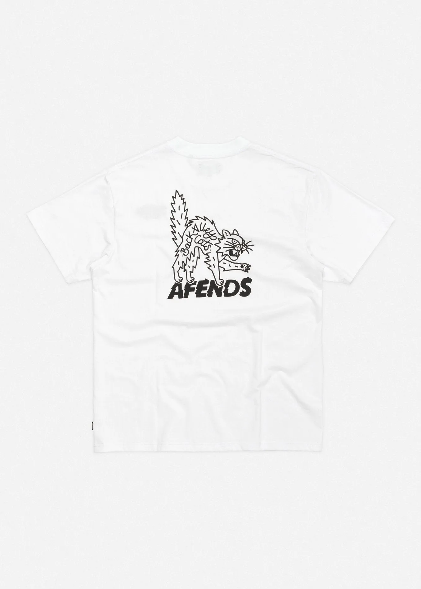 Afends Mens Back Alley Cats - Standard Fit Pocket Tee