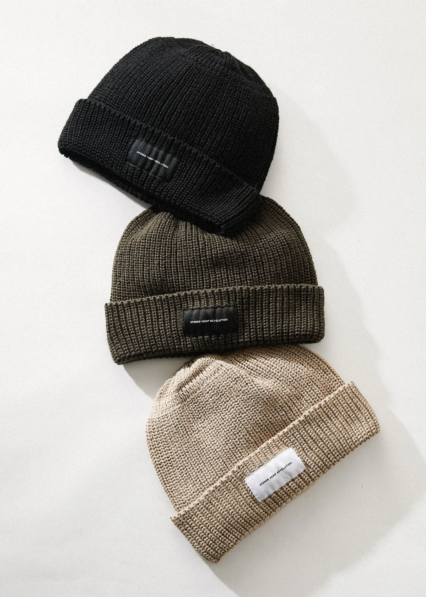 Afends Unisex Minimal - Hemp Wharfie Beanie - Dark Olive