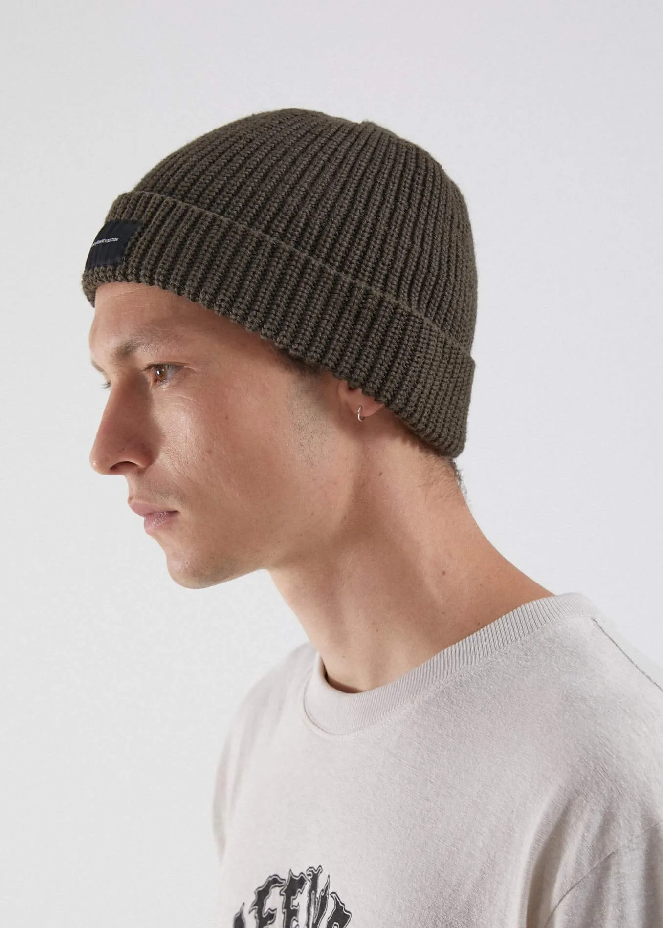 Afends Unisex Minimal - Hemp Wharfie Beanie - Dark Olive