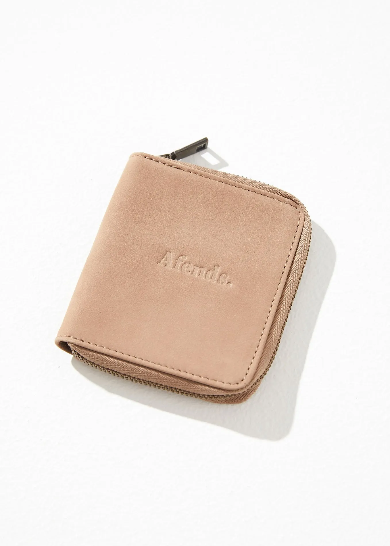 Afends Unisex Stash - Leather Wallet - Macadamia