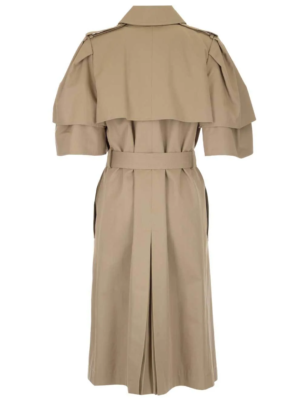 Alexander McQueen Belted Double Breasted Trench Coat