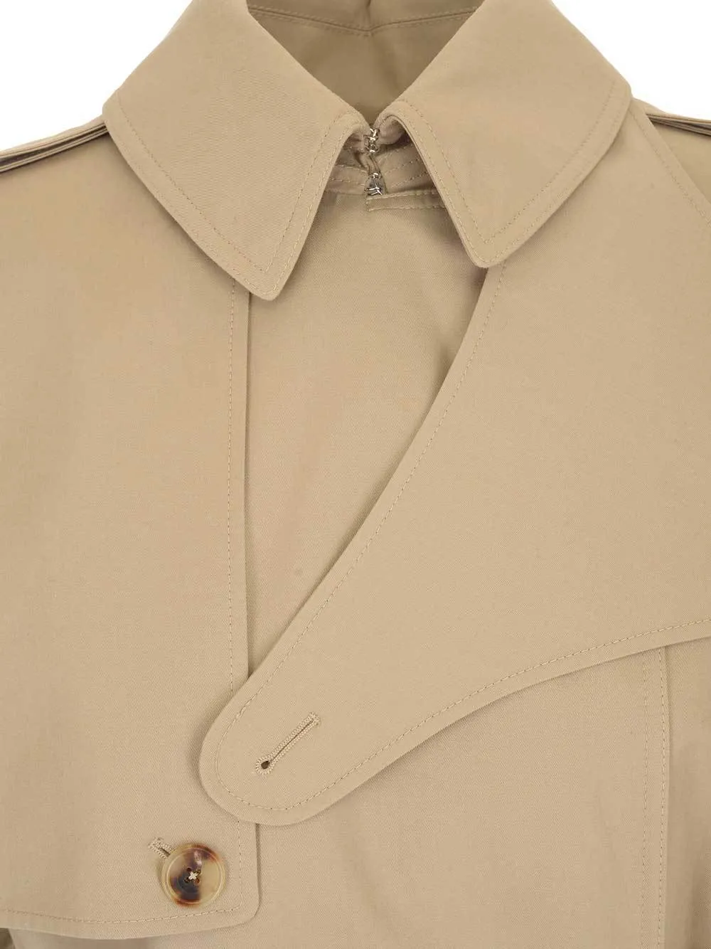 Alexander McQueen Belted Double Breasted Trench Coat