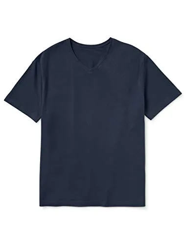 Amazon Brand Goodthreads Men's The Perfect V Neck T-Shirt Washed Navy 4X-Large