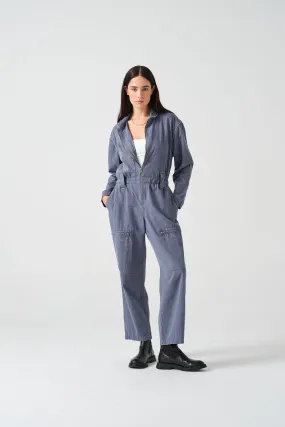 Amelia All in One in Washed Denim