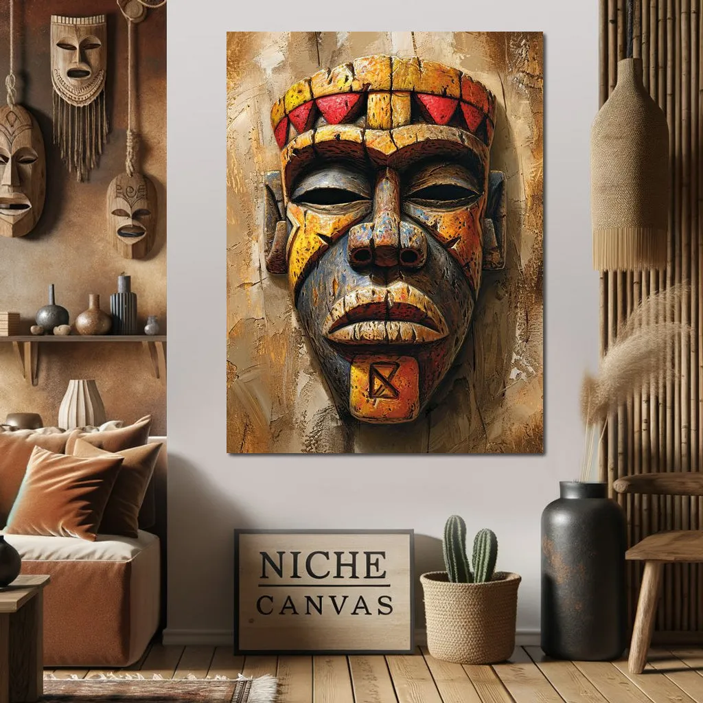 Ancient Tribal Mask Vibrance