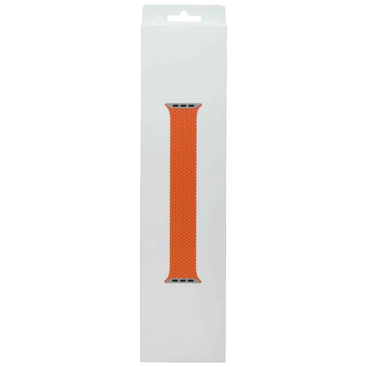 Apple (41mm) Braided Solo Loop Band - Bright Orange / Size 4 (MQXR3ZM/A)