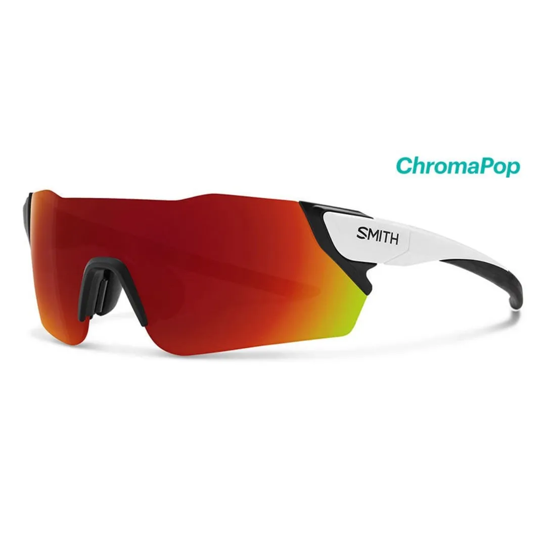 Attack Matte White with ChromaPop Red Mirror Lens Sunglasses