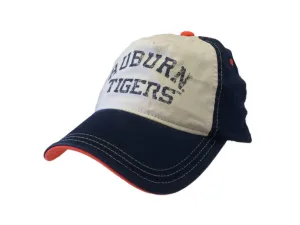 Auburn Tigers Adidas YOUTH Kids Beige & Navy Flexfit Fitmax 70 Hat Cap (OSFM)