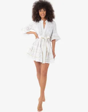 Aura Mini Dress - White