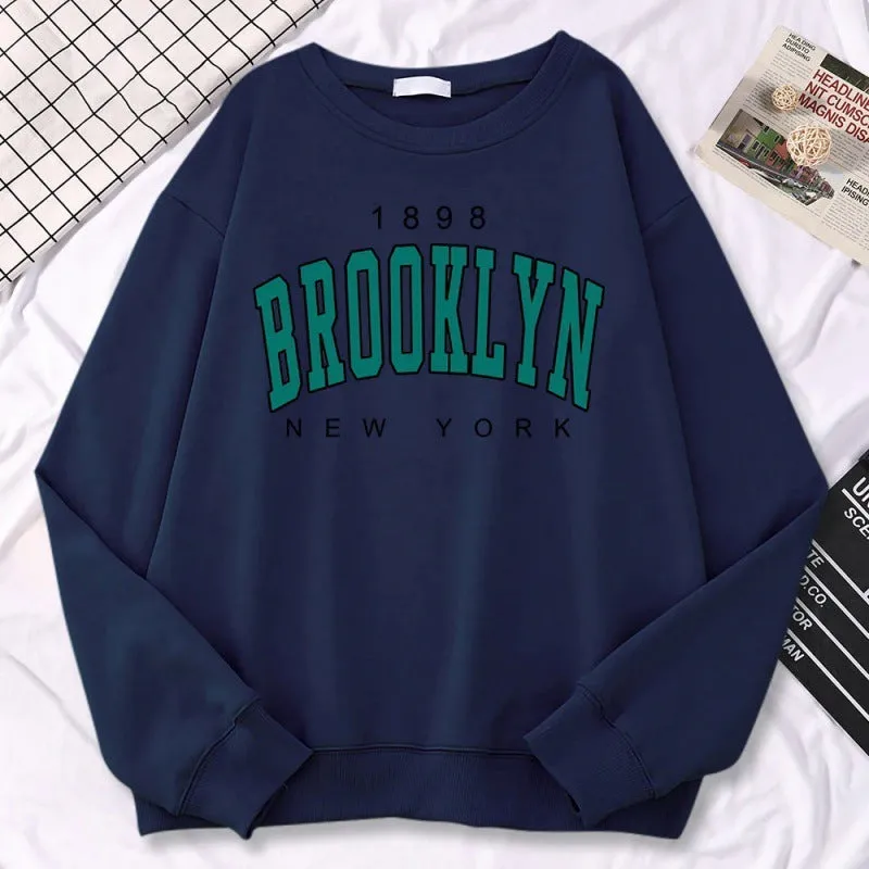 Autumn Kawaii Womens Sweatshirts 1898 Brooklyn