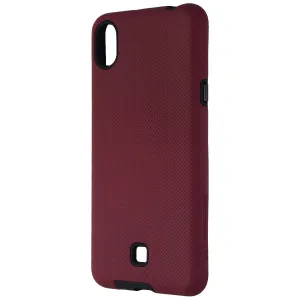 Axessorize PROTech Dual Layer Rugged Case for LG K20 - Dark Red / Black