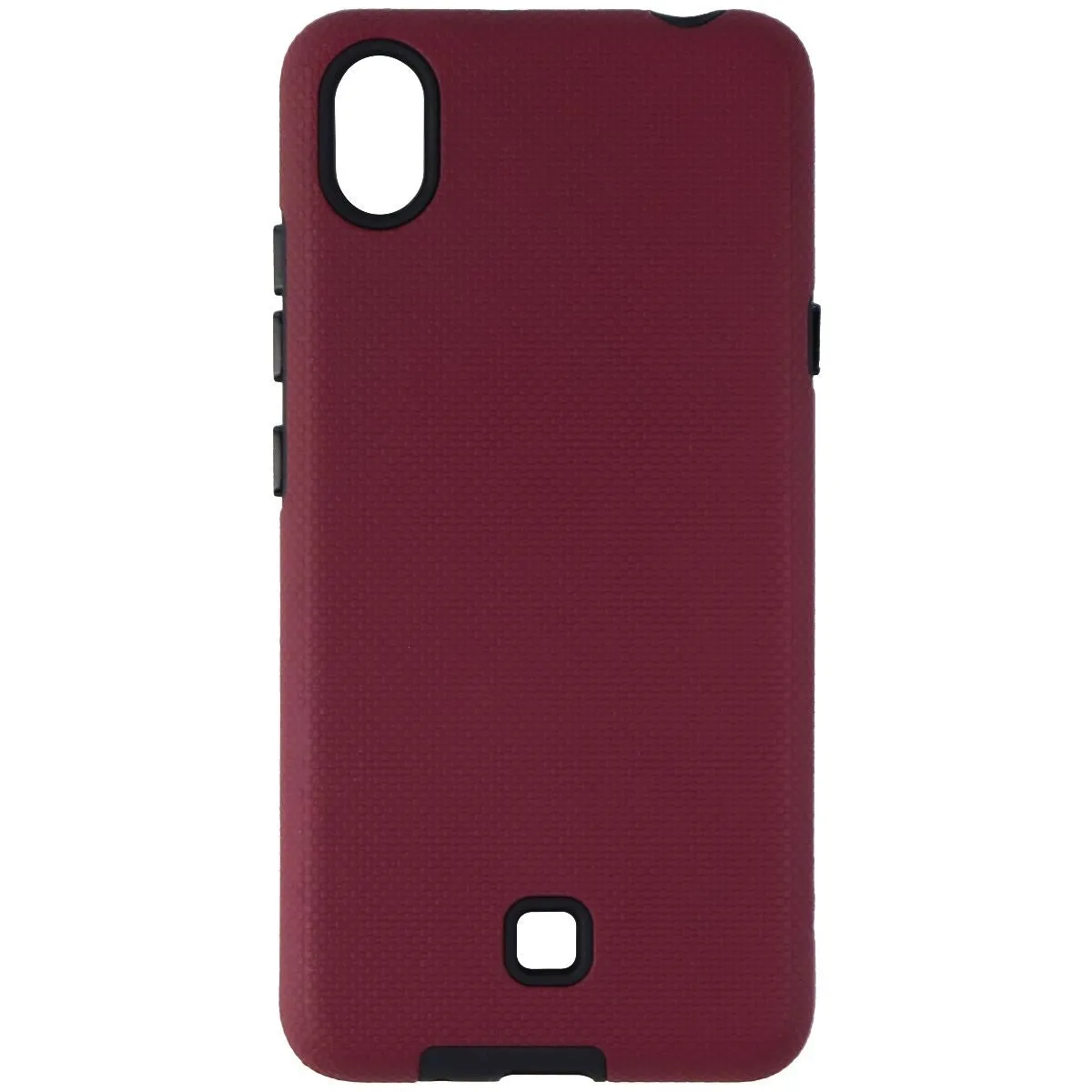 Axessorize PROTech Dual Layer Rugged Case for LG K20 - Dark Red / Black