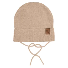 Baby Knit Beanie with Strings Cashmere Blend