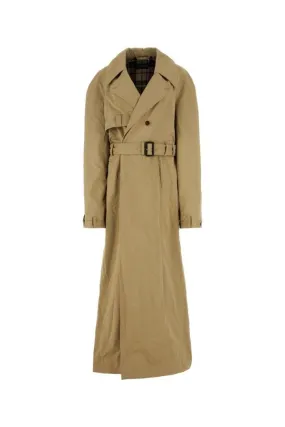 BALENCIAGA | Beige cotton Deconstructed trench coat