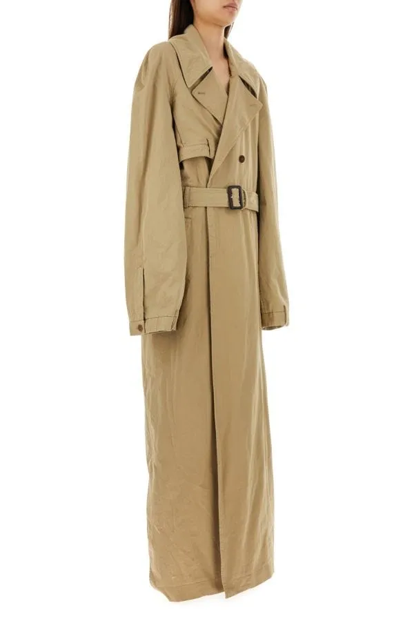 BALENCIAGA | Beige cotton Deconstructed trench coat