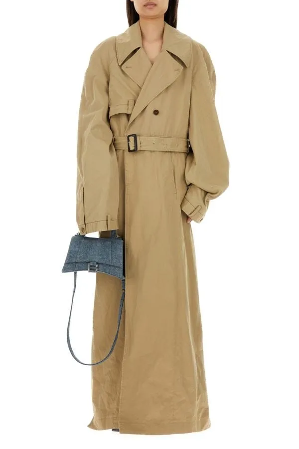 BALENCIAGA | Beige cotton Deconstructed trench coat