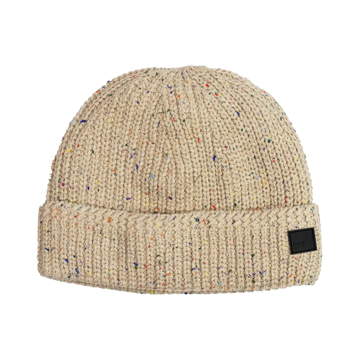 Beige Donegal Cable Knit Fur Lined Beanie