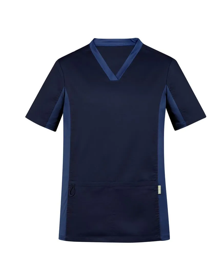 Biz Care Mens Riley Stretch  Scrub Top (CST043MS)