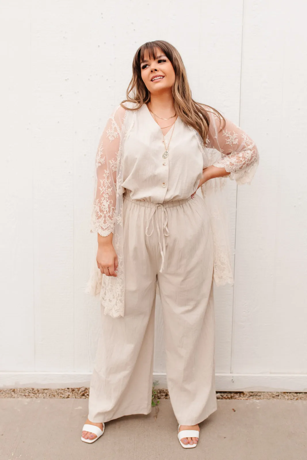 Boardwalk Jumpsuit in Cream