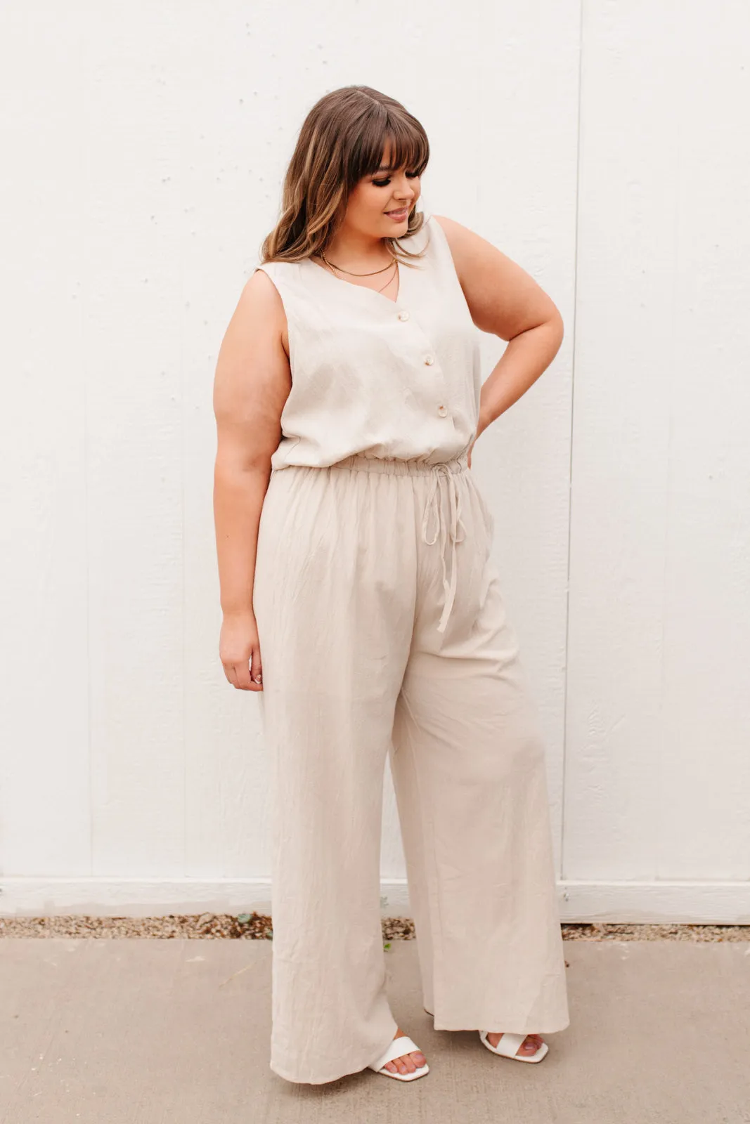 Boardwalk Jumpsuit in Cream