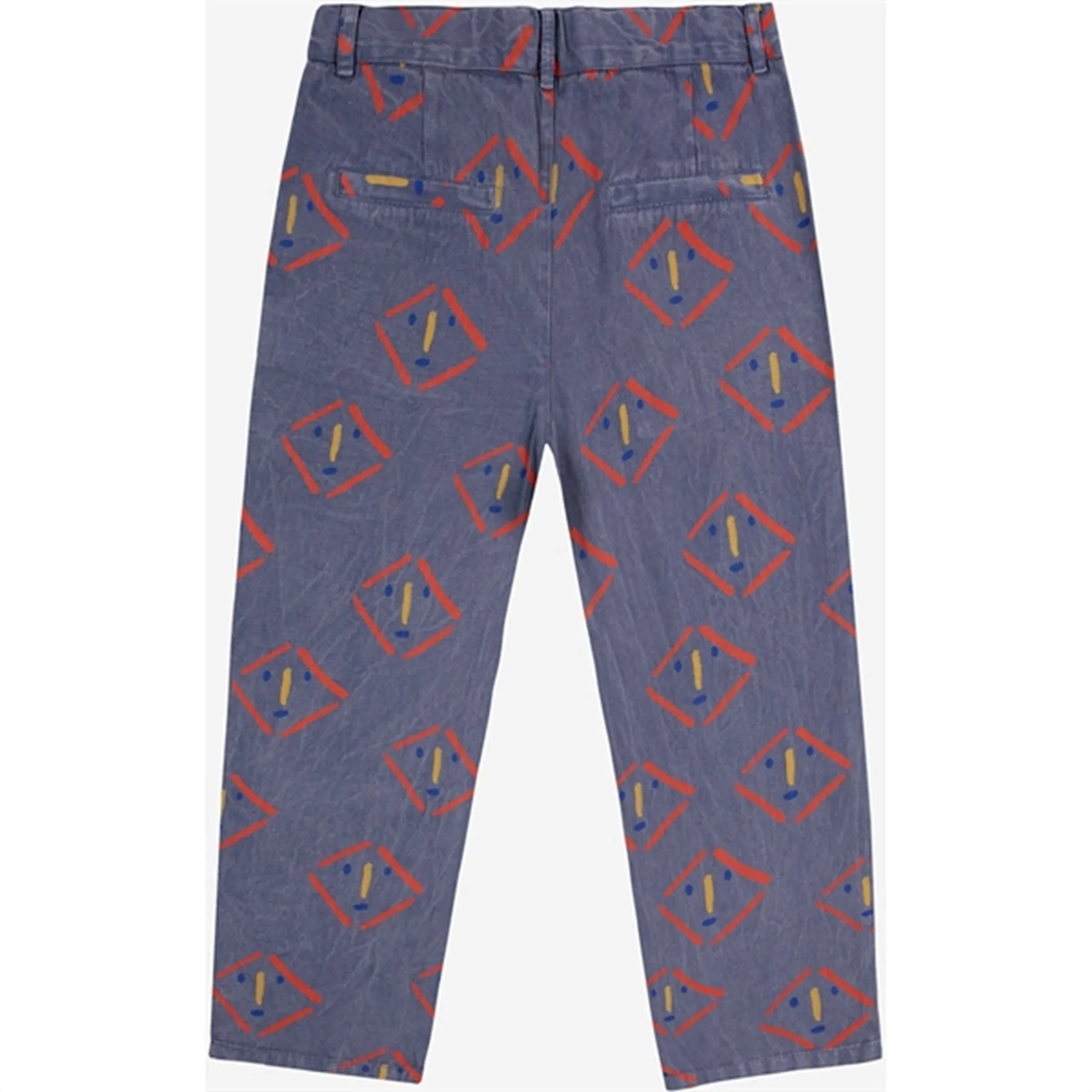 Bobo Choses Masks All Over Chino Pants Prussian Blue