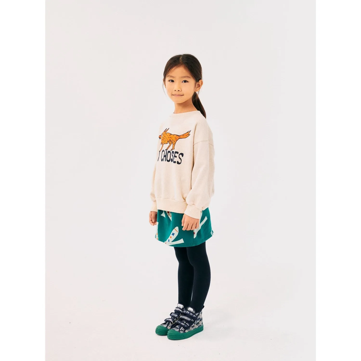 Bobo Choses Offwhite The Clever Fox Crewneck