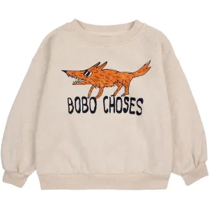 Bobo Choses Offwhite The Clever Fox Crewneck