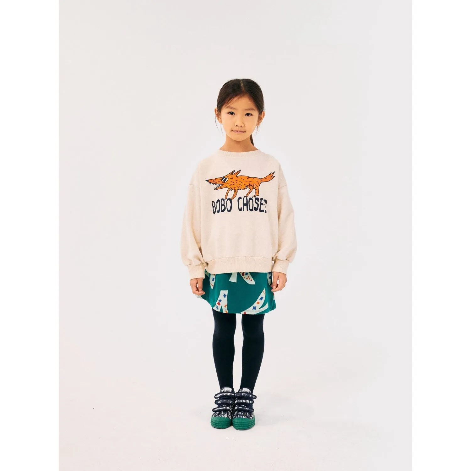 Bobo Choses Offwhite The Clever Fox Crewneck