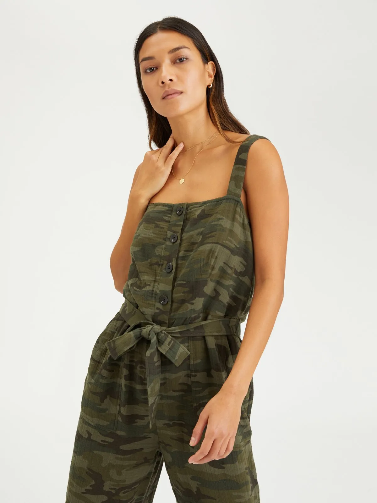 Breezy Jumpsuit - Safari Camo