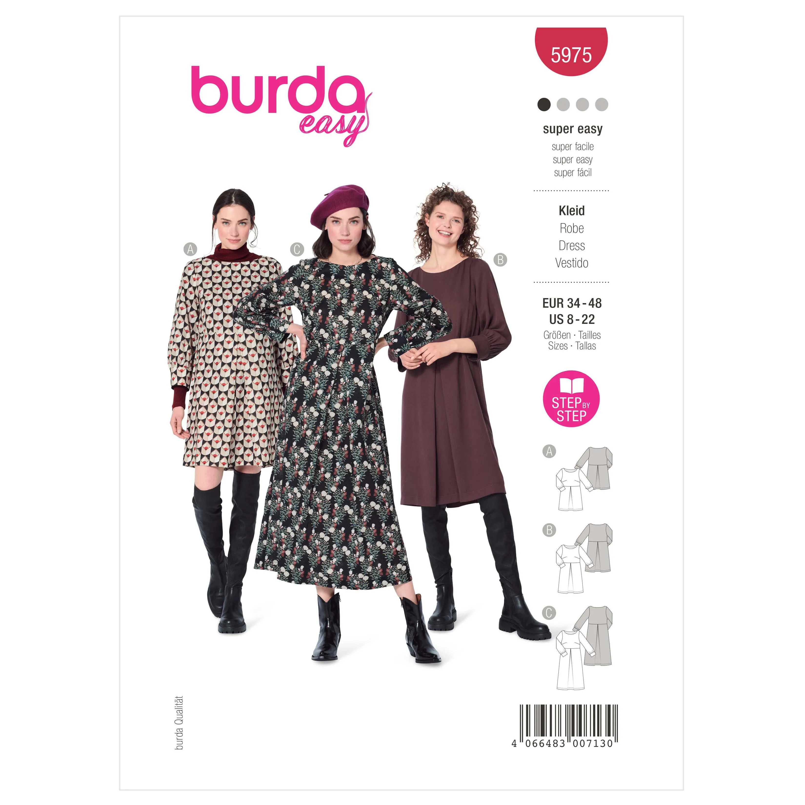 Burda Pattern 5975 Misses' Dress