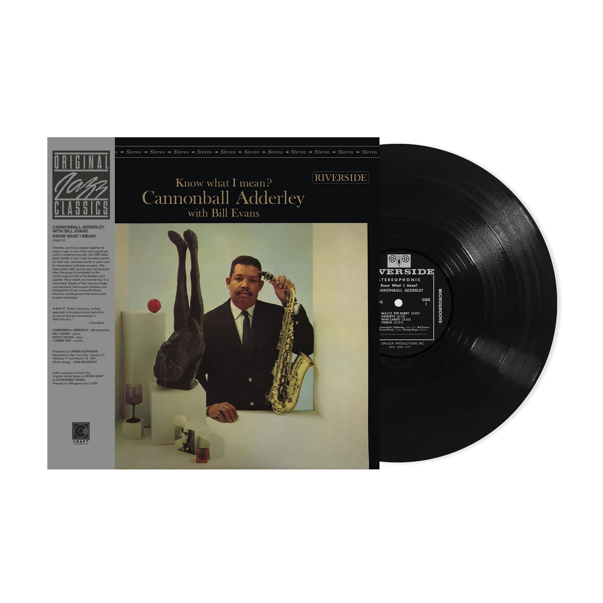 Cannonball Adderley & Bill Evans - Know What I Mean? (Craft OJC Series Vinyl)