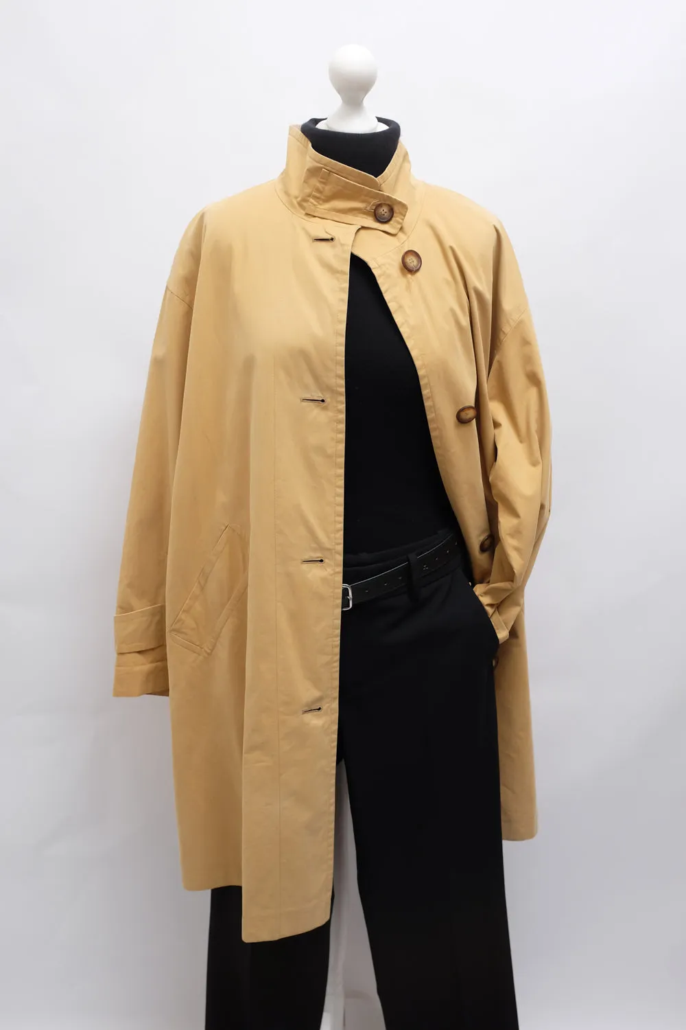 CARAMEL CLASSY MAC TRENCH COAT