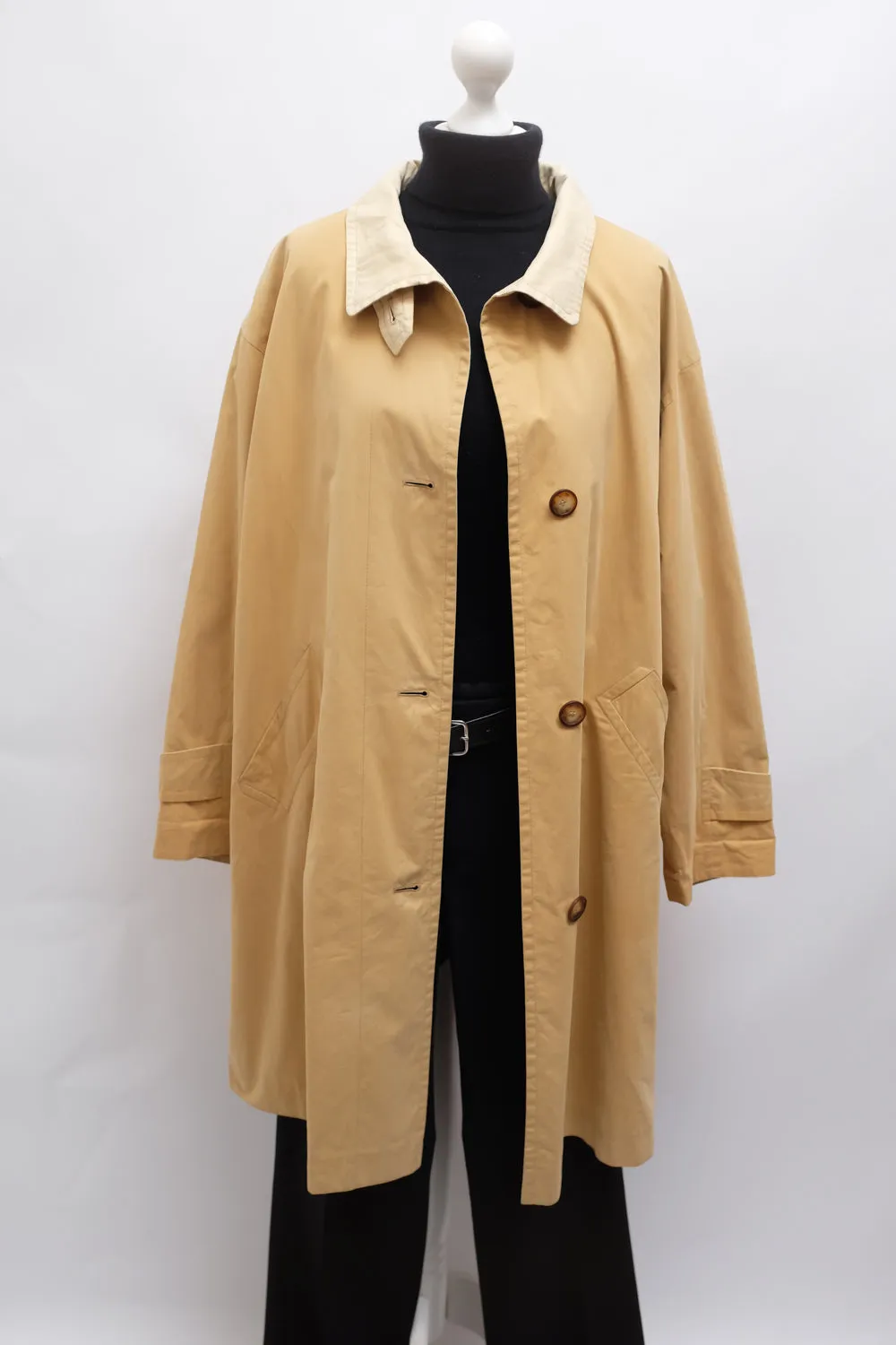 CARAMEL CLASSY MAC TRENCH COAT