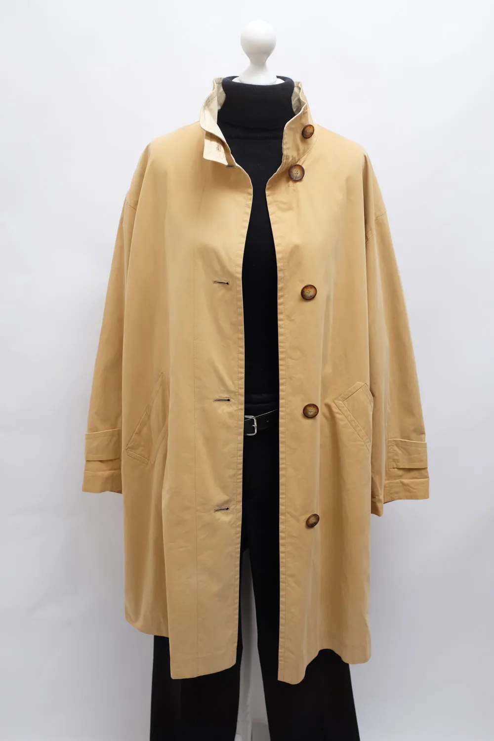 CARAMEL CLASSY MAC TRENCH COAT