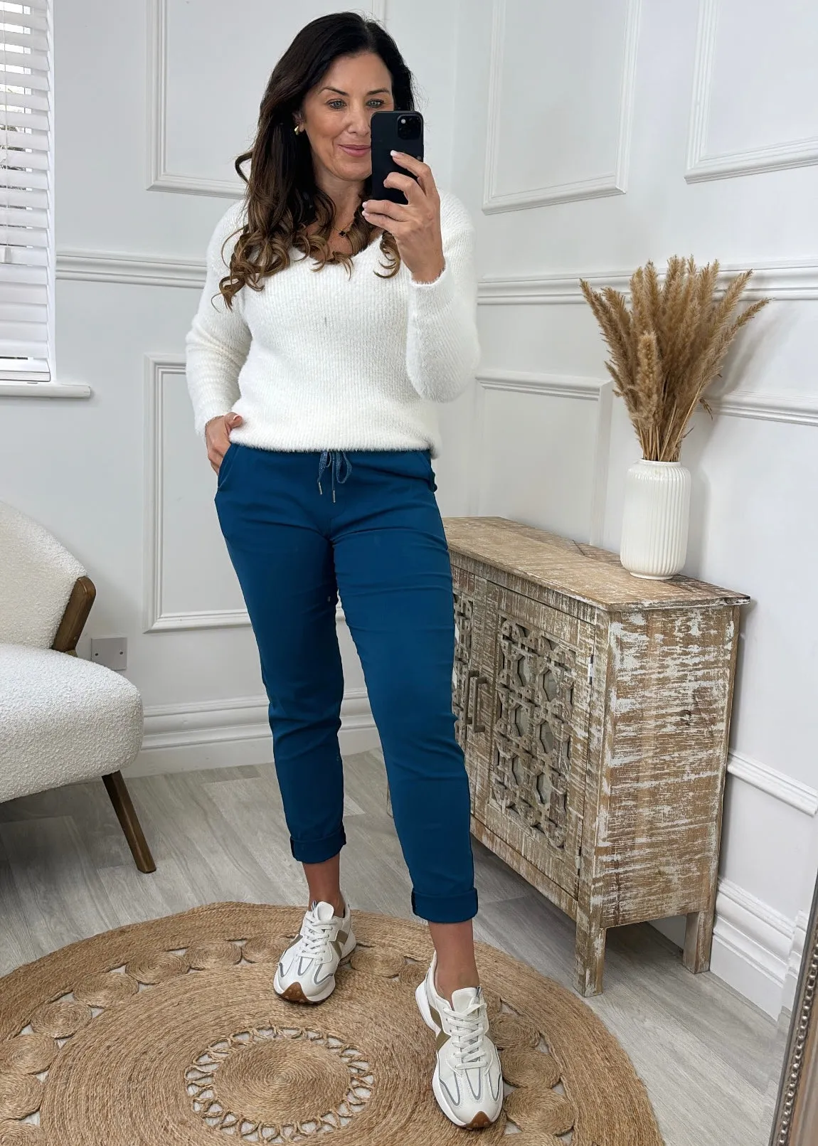 Caroline Blue Chino Joggers