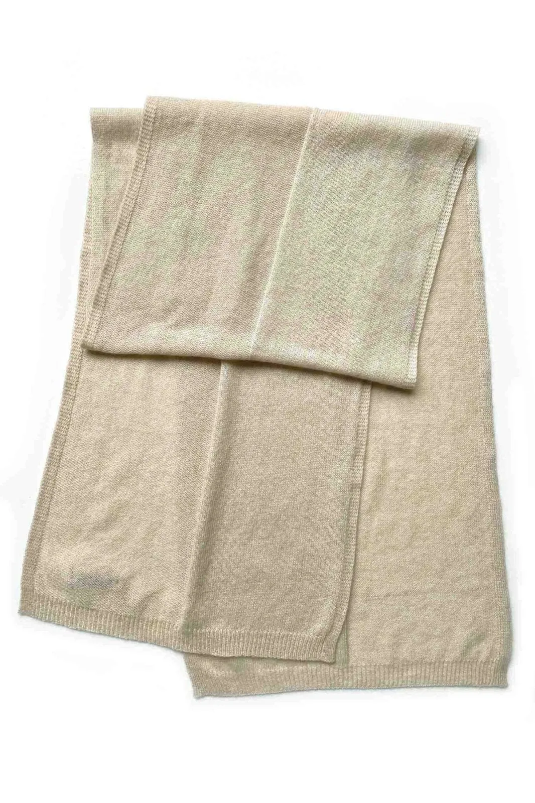 Cashmere scarf in beige for women