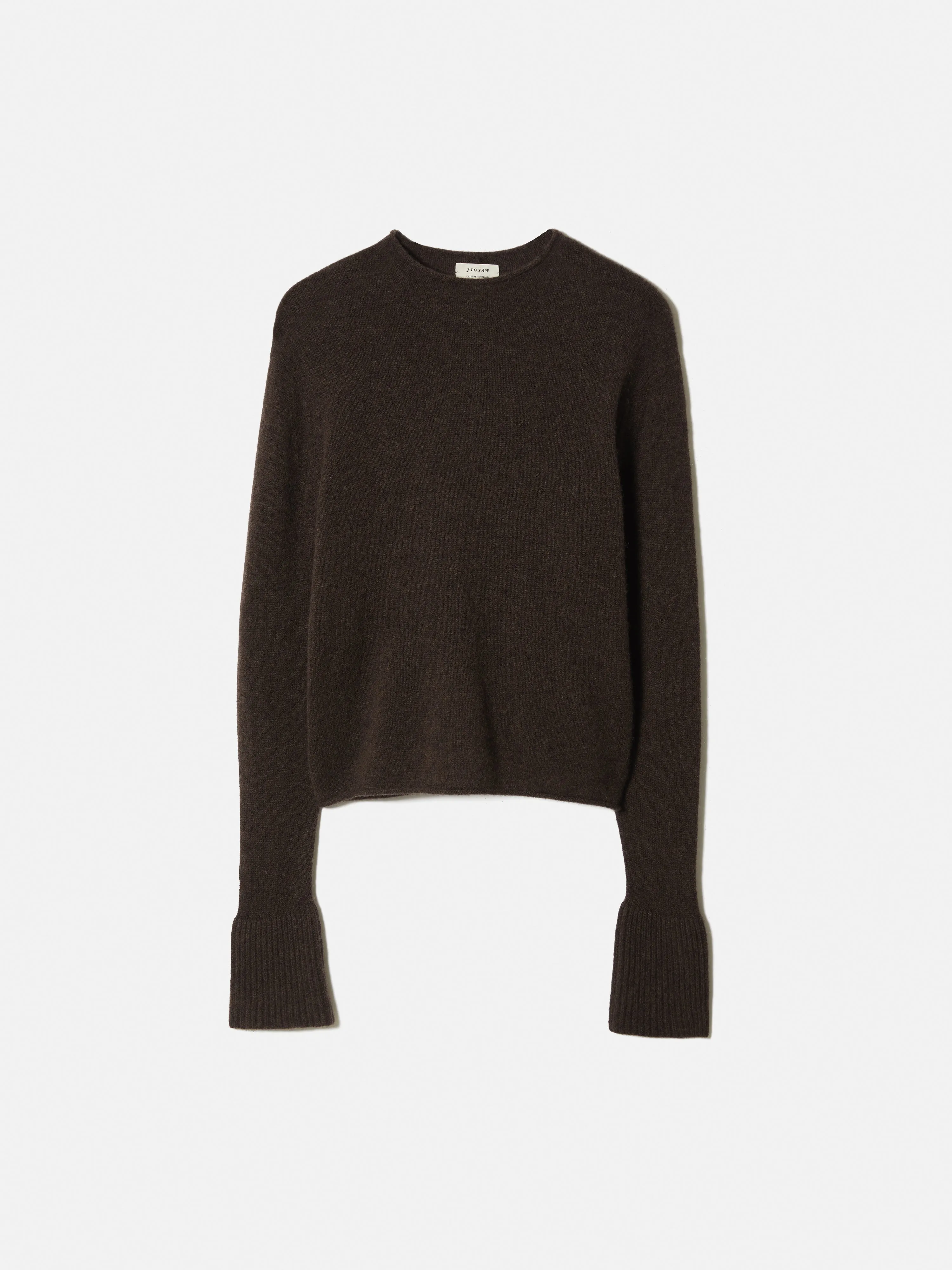 Cloud Cashmere Eldon Jumper | Brown Melange