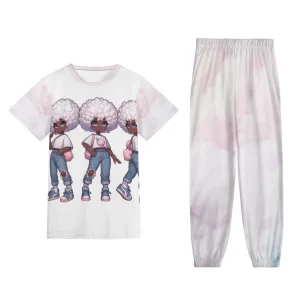 Cotton Candy Stylie Teens and Womens Short Sleeve Sports Outfit Set