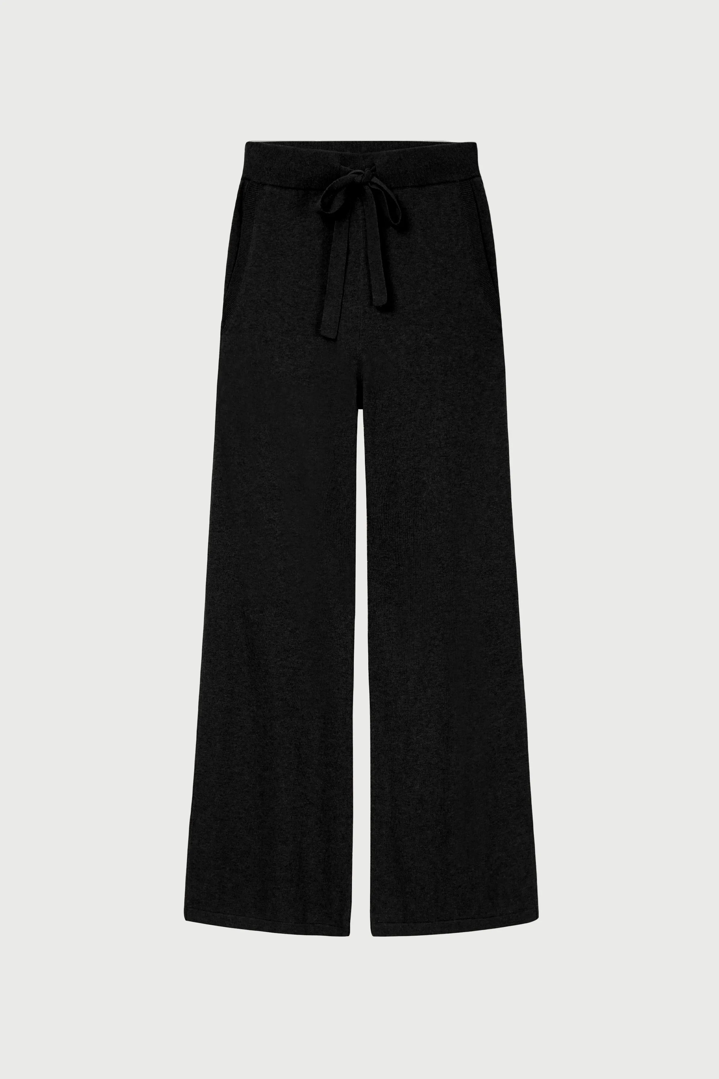 Cotton Cashmere Wide Leg Pant