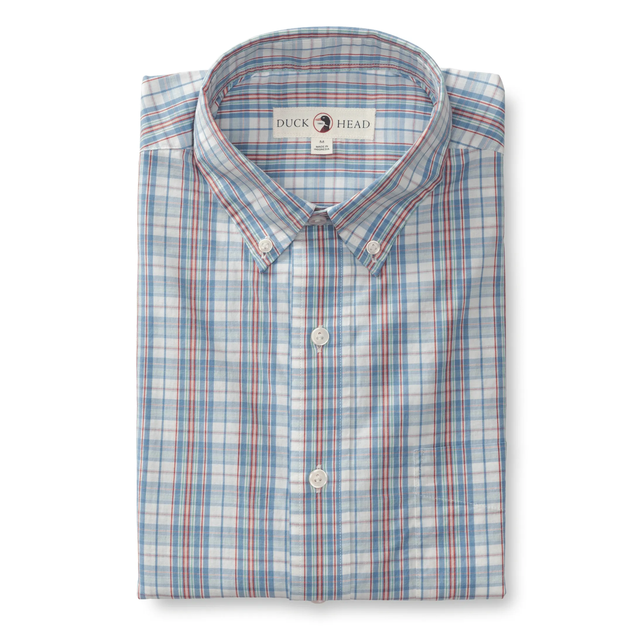 Cotton Poplin Sport Shirt Hayford Plaid