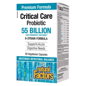 Critical Care Probiotic 55 Billion (80 Vegetarian Capsules)