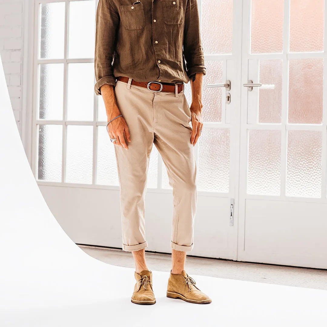 Cropped Xavier Pant - Safari