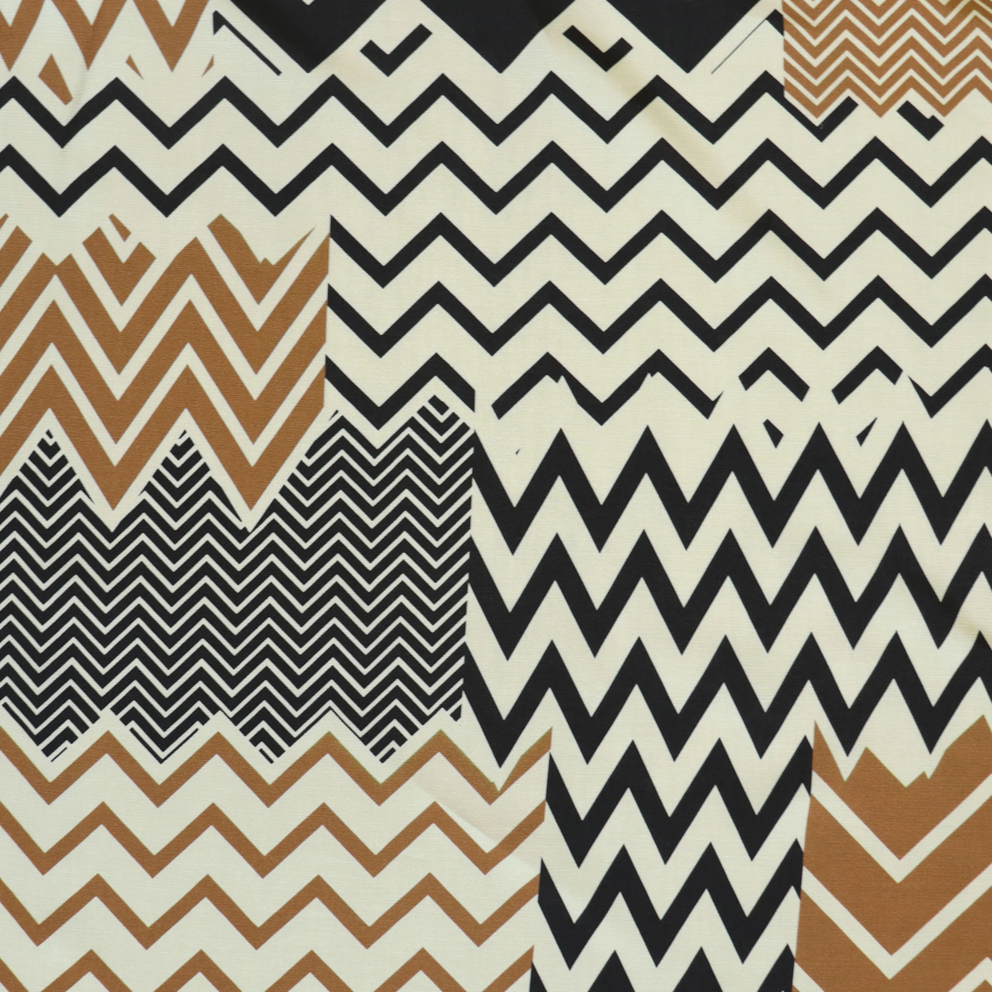 Deadstock Viscose Satin - Chevron - END OF BOLT 89cm