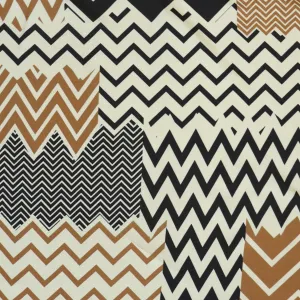 Deadstock Viscose Satin - Chevron - END OF BOLT 89cm