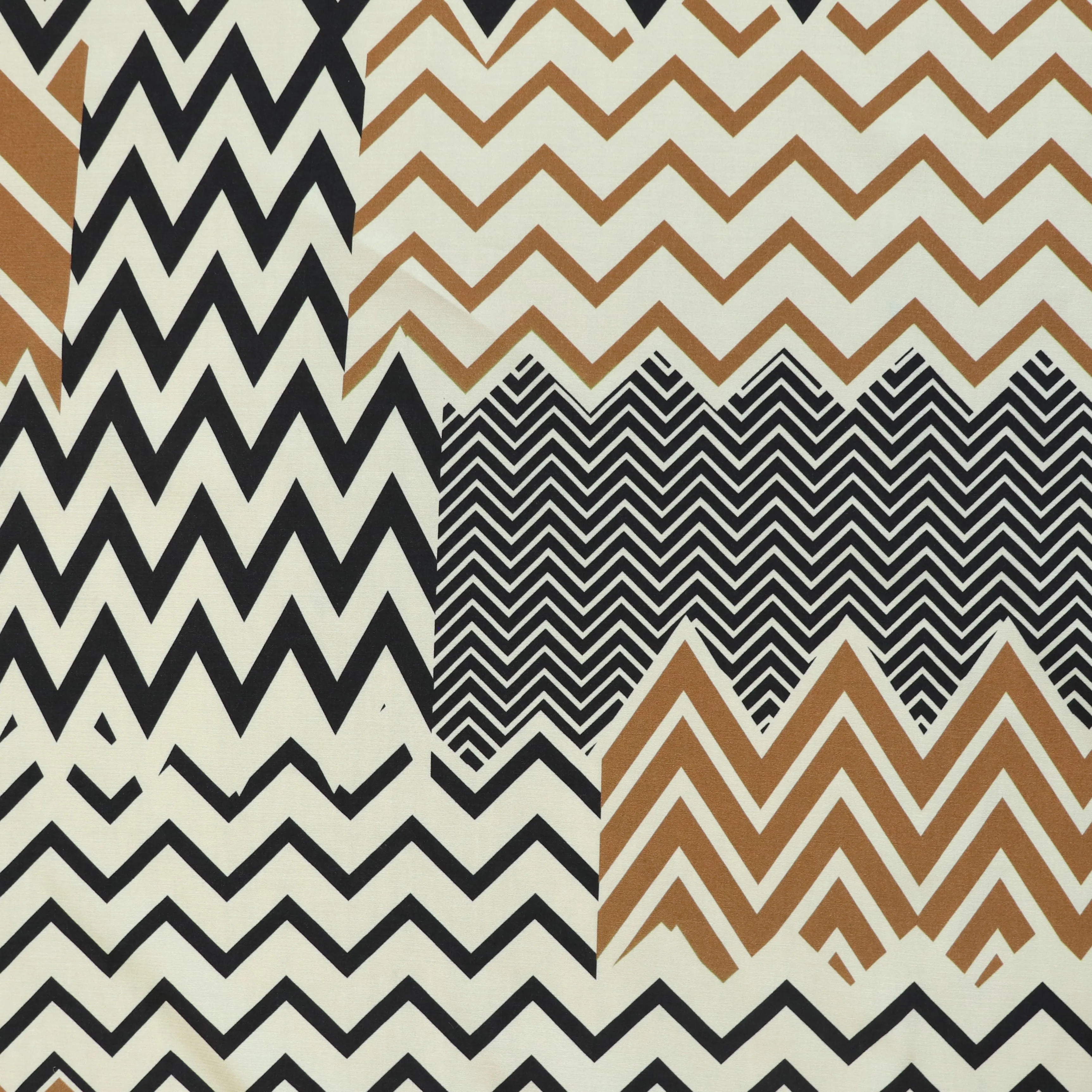 Deadstock Viscose Satin - Chevron - END OF BOLT 89cm