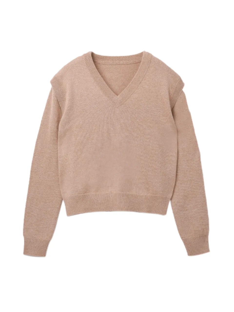 Detachable Sleeve Top_Camel